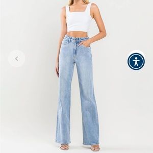 Flying Monkey super High Rise 90’s Vintage Flare Jeans NWT SIZE 27 inseam 34